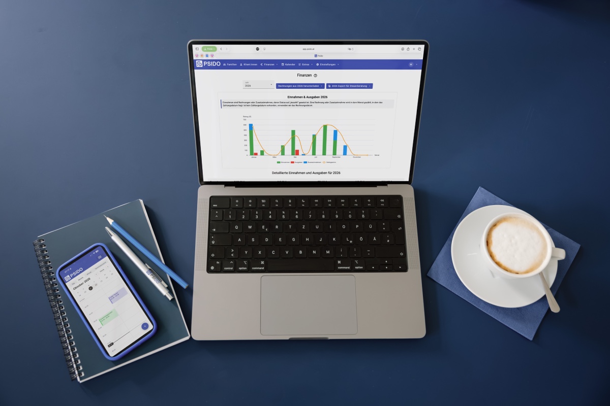 Computer und Smartphone mit Psido Software